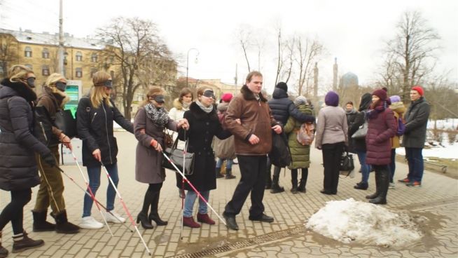 Nichts gesehen: Blinde Führung durch St. Petersburg